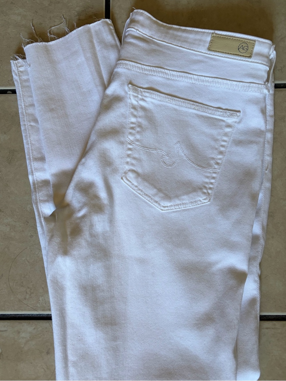 Ag Adriano Goldschmied White Jeans